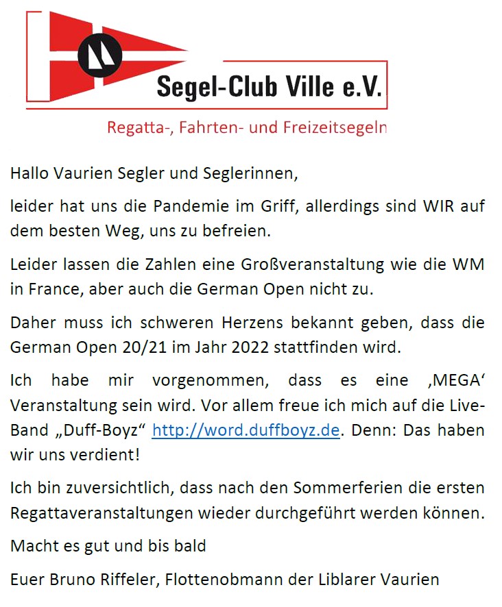Read more about the article Keine Überraschung mehr – auch die German Open 2021 entfällt – Wie geht es weiter?